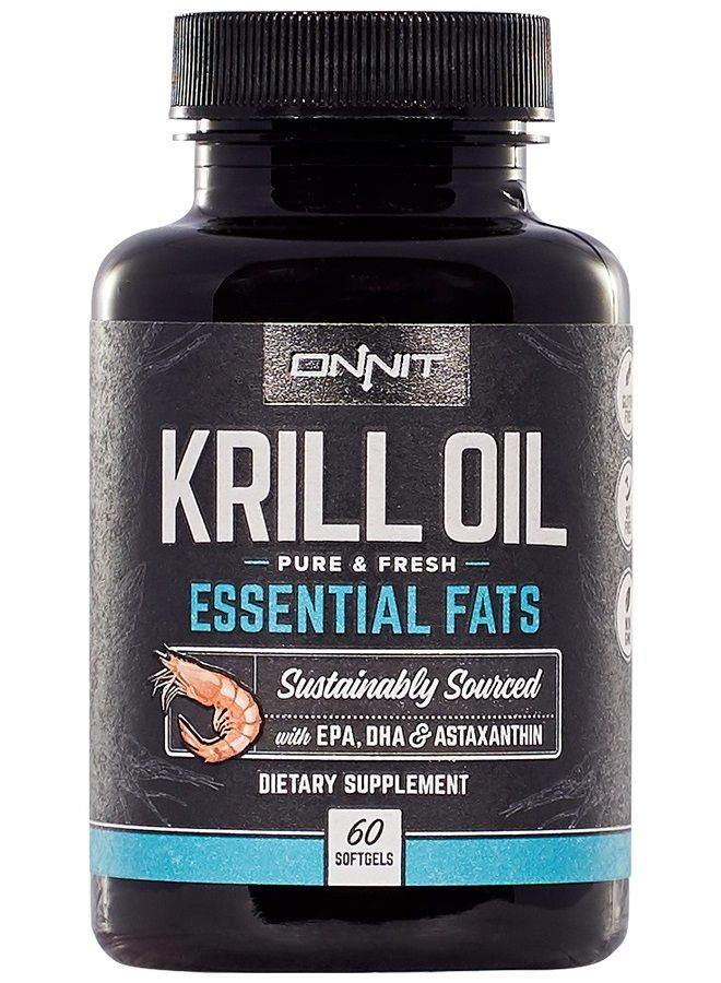 Onnit Antarctic Krill Oil - 1000mg Per Serving - No Fishy Smell or Taste - Packed with Omega-3s, EPA, DHA, Astaxanthin & Phospholipids - Supports Healthy Joints, Brain, Heart, and Blood Pressure  - Image 1