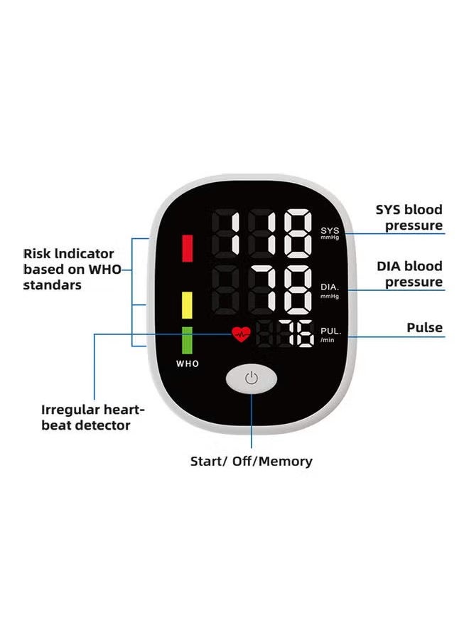 Professionally Clinically Validated Automatic Blood Pressure Monitor with Irregular Heart Pulse Detection and Cuff Winding Guide | Arm Blood Pressure Monitor  - Image 5