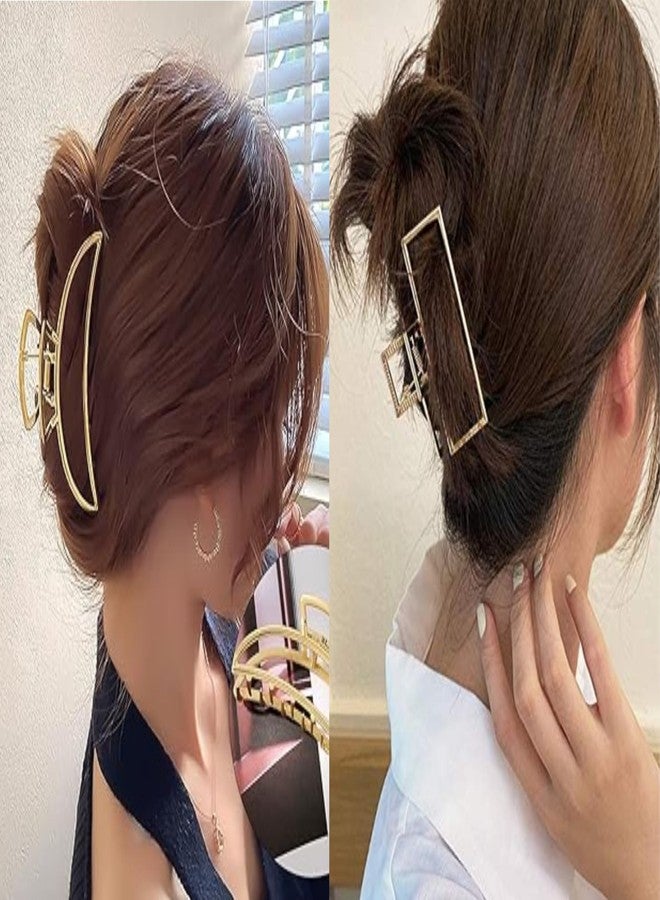 RHOSYN HAIR ACCESSORIES Metal Pk-2 Large Barrette Clips for Women Juda Bun Shaper Ponytail Holders Jaw Clamp for All Type Hair Fashion Styling Accessories for Girls - Image 1