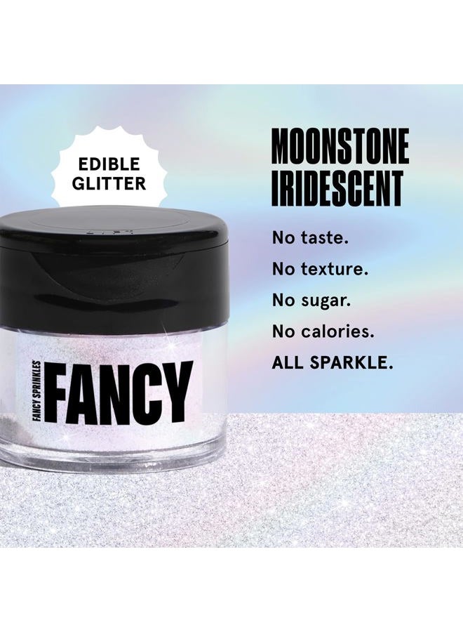 Fancy Sprinkles غبار لامع قابل للأكل من حجر القمر، 100% غبار قابل للأكل لطعام ومشروبات لامعة بدون طعم أو قوام (4 جرام) - Image 2