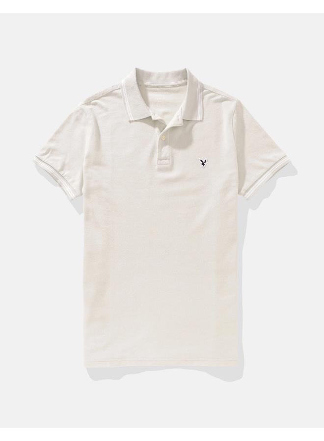 American Eagle AE Slim Fit Pique Polo Shirt  - Image 3