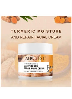 AuQuest Turmeric Moisturize & Repair Face Cream 50ml Organic Turmeric Moisturizer Face Cream Dark Spot Corrector Acne Treatment Pore Minimizer Cream for All Skin Types  - Image 5