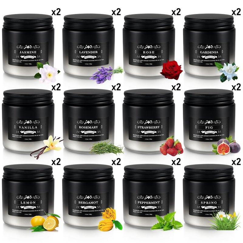YOROXRG Scented Candles Gifts Set 12 Pack Soy Wax Travel Tin Jar Candles for Home 3.05 OZ for Mom for Christmas, Birthday, Thanksgiving, Mother's Day(Gradient Color) - Image 5