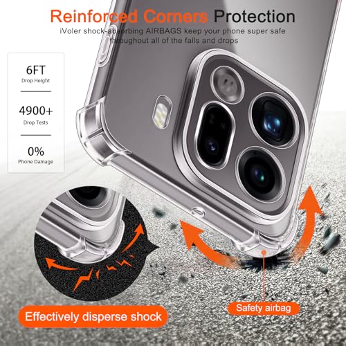 Lustree Crystal Clear Hybrid Case for Oppo Find X9 Pro 5G | Shockproof Bumper Edge Protection | 360° Transparent Back Cover (TPU) - Image 2
