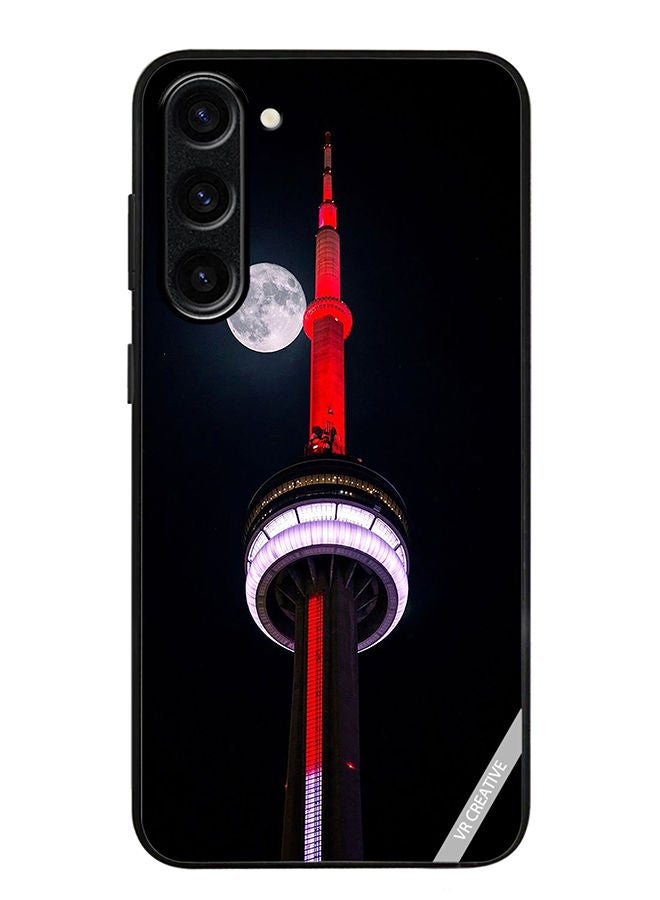 VR CREATIVE Protective Case Cover For Samsung Galaxy S23 Plus Cn Tower Lightup Red Design Multicolour - Image 1