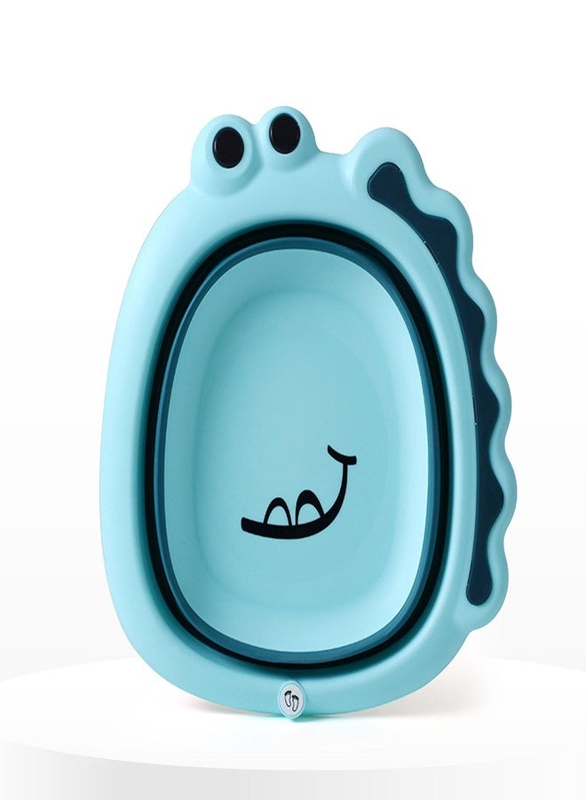 Bembika Baby Essential Baby Wash Basin Foldable Lightweight Portable Multipurpose Wash Basin for Baby, Toddler & Kids - (Blue) - Image 1