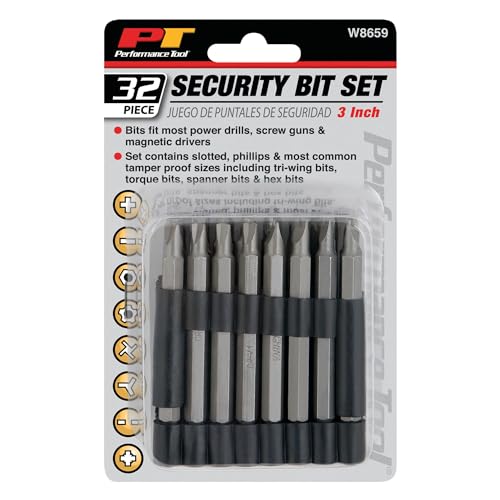 Performance Tool W8659 Security Bit Set, 32-Piece - Image 2