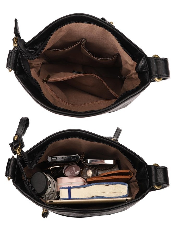 KL928 Crossbody Bags for Women, Multi Pocket Shoulder Bags, Medium PU Leather Cross Body Purses - Image 5