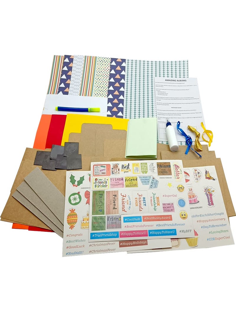 ToyKraft Toykraft: Scrapbook Amazing Albums | Scrapbook Materials for Craft | Scrapbook for Memories | DIY Craft Kit | DIY Kits for Girls | Kids Craft | |Craft Set for Kids 6-12 | Gift for Girls  - Image 2