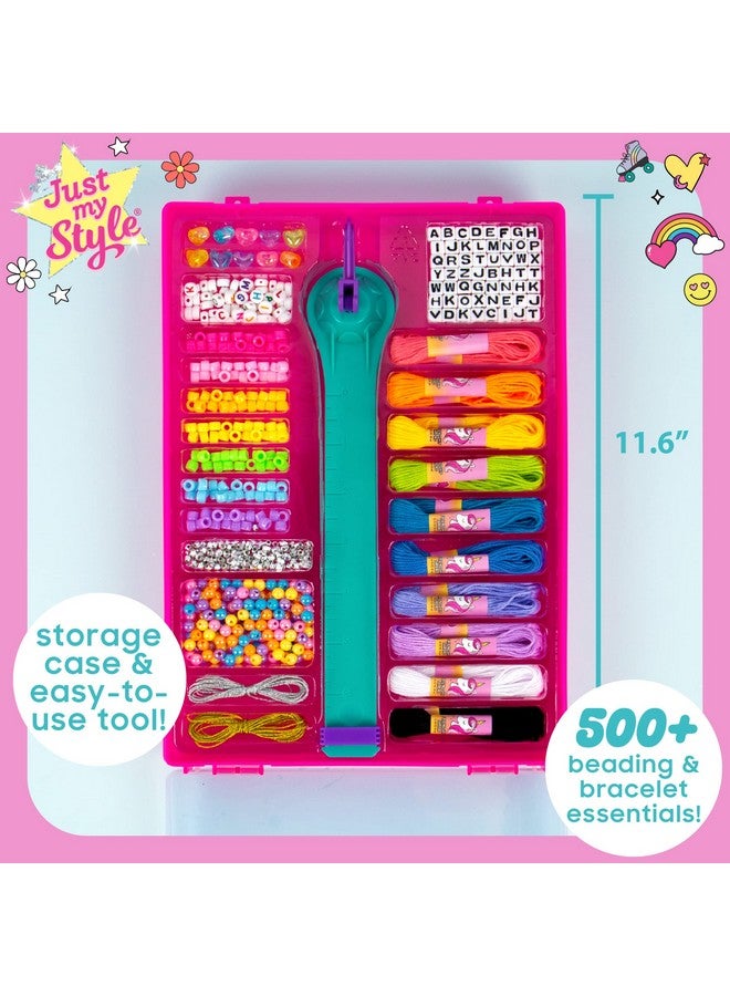 Just My Style Just My Style On-The-Go Jewelry Studio - Bracelet-Making Travel Kit - DIY Bead & Braid Set for Kids Ages 6+ - Image 2
