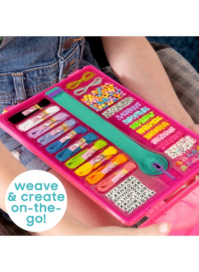 Just My Style Just My Style On-The-Go Jewelry Studio - Bracelet-Making Travel Kit - DIY Bead & Braid Set for Kids Ages 6+ - Image 4