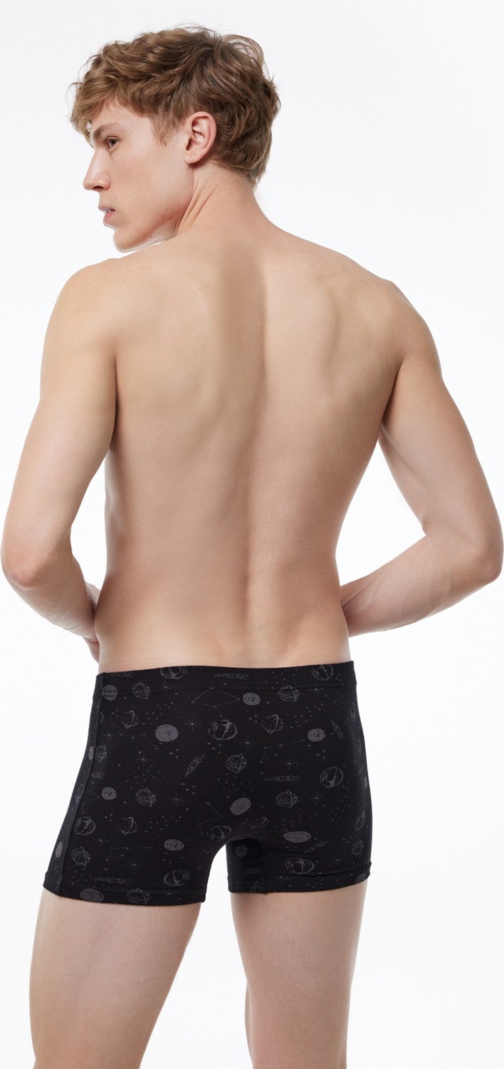 Malabadi Men's Patterned 8 Pack Modal Boxer 8 Pieces 8M251  - Image 5