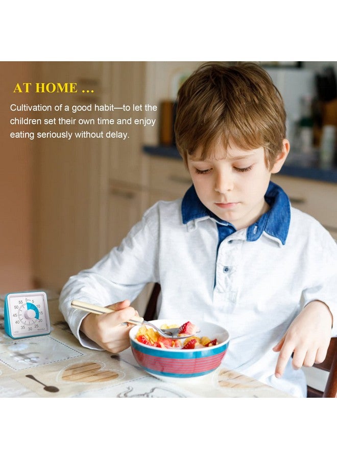 سيكورا مؤقت سيكورا البصري لمدة 60 دقيقة، مؤقت للفصل الدراسي، مؤقت تنازلي للأطفال والكبار، أداة إدارة الوقت للتدريس (أزرق وأزرق) - Image 5