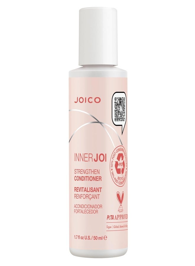 Joico InnerJoi Strengthen Conditioner | For Damaged, Color-Treated Hair | Sulfate & Paraben Free | Naturally-Derived Vegan Formula | 1.7 Fl Oz - Image 1