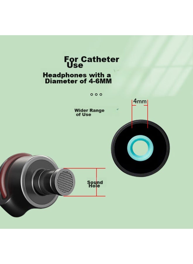 Masentek Earphone Ear Tips, Suitable For Xba Sennheiser So Series Bluetooth Ny, Non-Slip, Replacement Silicone Accessories, Black And Small, 2 Pairs - Image 5
