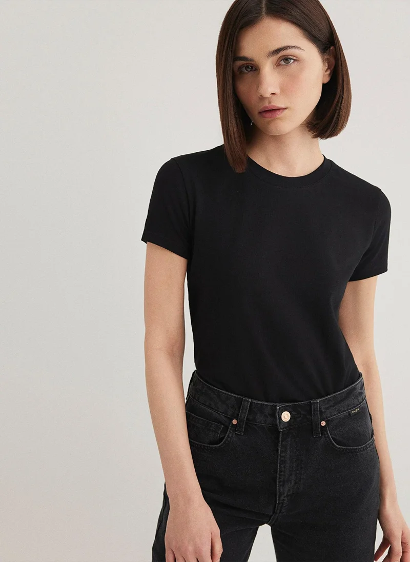 MAVI Black Basic T-shirt