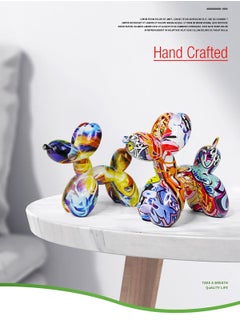 Merry Moments Home Decor Sculptures Collectible Figurines Stand Artwork Modern Graffiti Art for Home Decor Living Room Bedroom Office Retail Decoration Gift Balloon Dog Statue Resin L22xH18xW8.5 cm  - Image 3