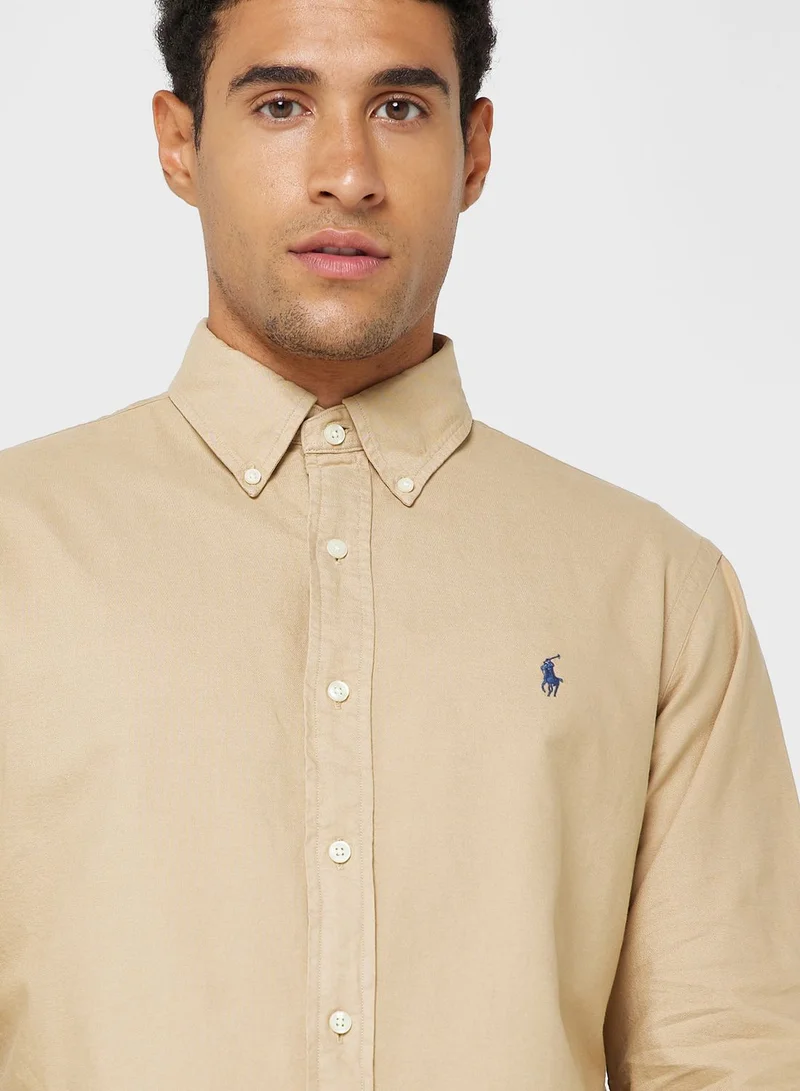POLO RALPH LAUREN Custom Fit Garment-Dyed Oxford Shirt