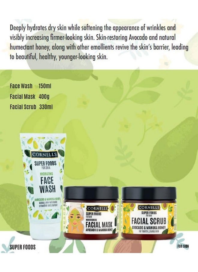 CORNELLS - Super Food Avocado & Manuka Honey Body Lotion 500Ml | For Healthy Plump Skin | Nutrientrich | For Men And Women - Image 1
