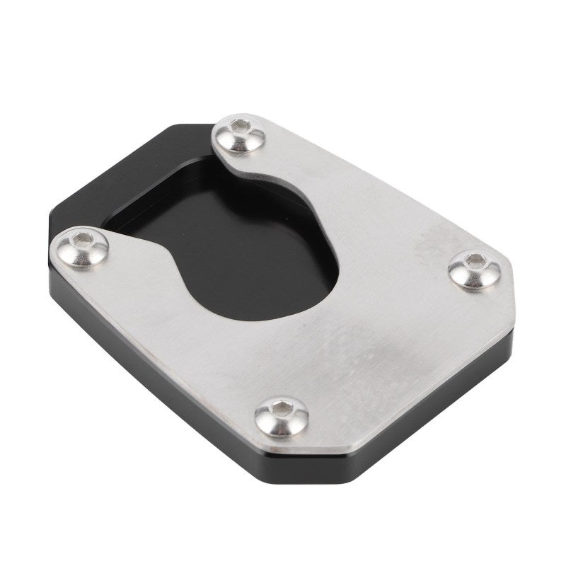 Side Stand Pad Enlarger Aluminum Alloy Stainless Steel for Motorcycle - Stabilizing Support on Soft Ground Mud Sand Uneven Surfaces - Honda VFR1200X 2012-2017 - Image 1