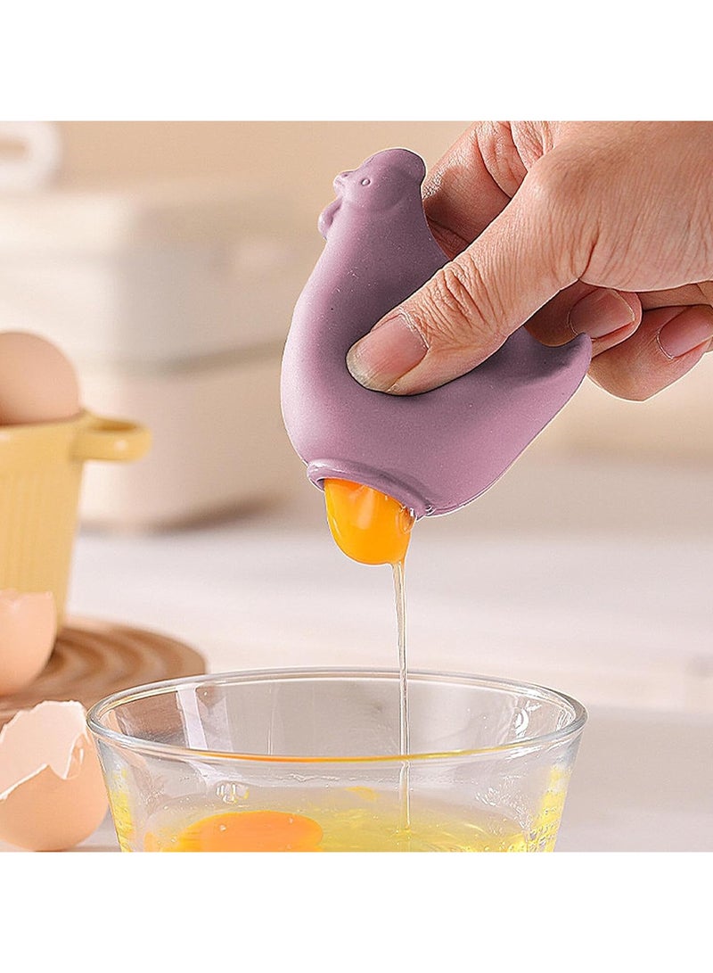 CMGTYYD. 3Pcs الفاصل البيض للبيض صفار | مرشح البيض | السيليكون الفصل الأبيض فلتر المواد الغذائية لتصفية المطبخ الخبز مطعم الطهاة - Image 2