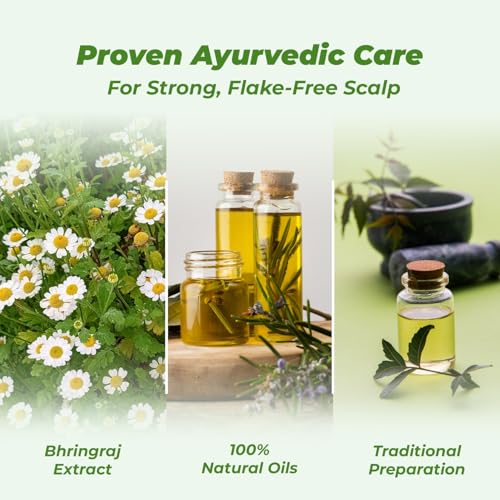 Navyug Bhringraj Hair Oil 60ml | Ayurvedic Classical Hair Oil for Scalp Nourishment & Healthy Hair | No Parabens, Sulphates, or Mineral Oil (Pack of 3) - Image 5