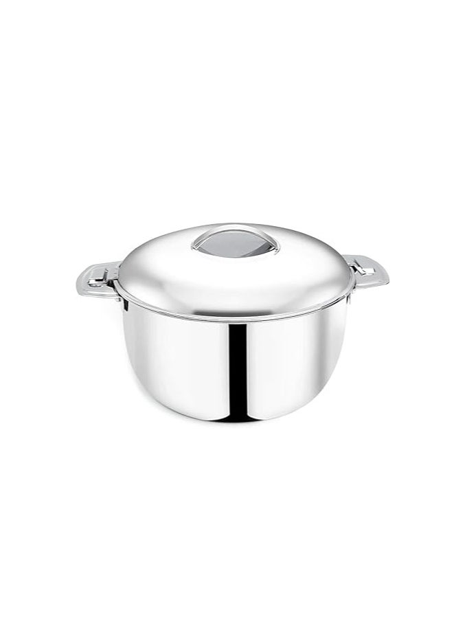 Atlasware Pradeep Orchid Stainless Steel Insulated Serving Casserole, 7500 ML  - Image 1