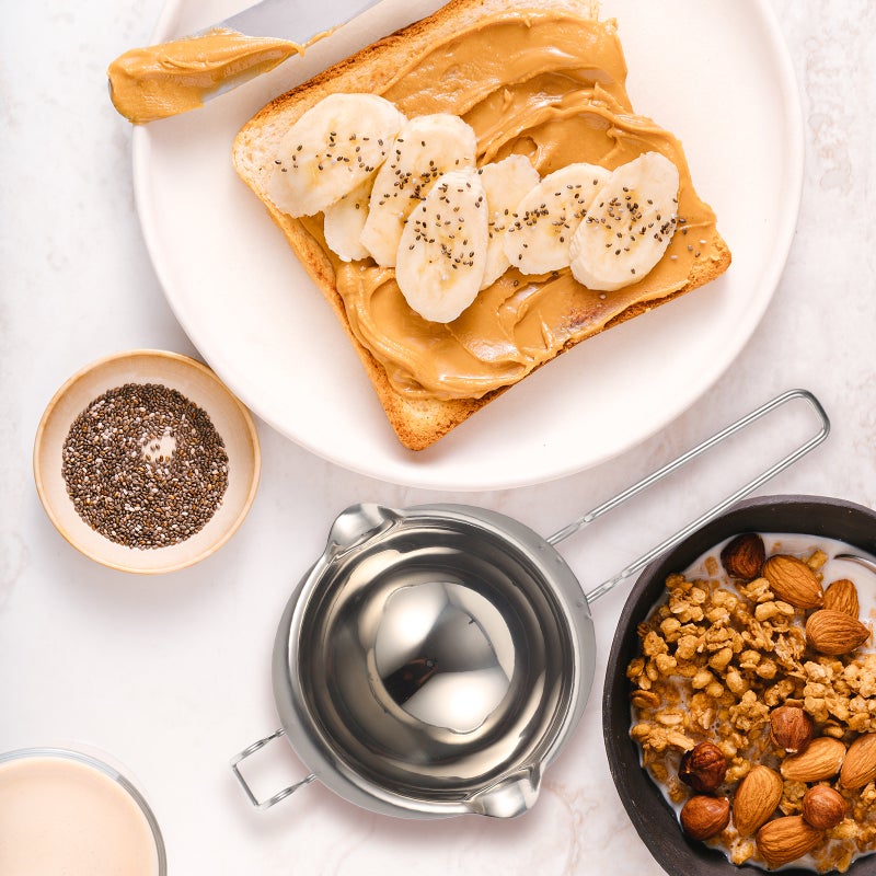 🍳 أوعية ذوبان الشوكولاتة والزبدة والجبن والشمع بمقبض طويل مريح - Image 4