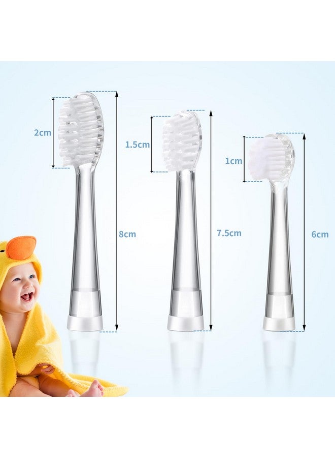 KOPBTBOY Kids Toothbrush Replacement Heads Compatible with Seago SG-513/SG-977/EK6, Compatible with Dada-Tech-BB1/977/K6,Compatible with Brush-Baby WildOnes/KIDZSONIC(18-36 Month) - Image 3
