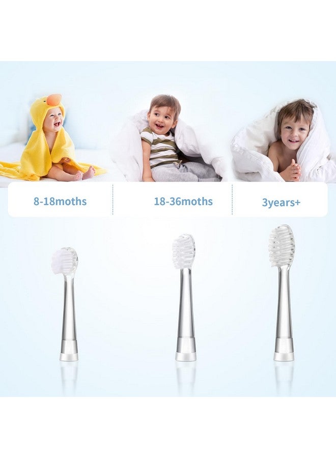 KOPBTBOY Kids Toothbrush Replacement Heads Compatible with Seago SG-513/SG-977/EK6, Compatible with Dada-Tech-BB1/977/K6,Compatible with Brush-Baby WildOnes/KIDZSONIC(18-36 Month) - Image 4
