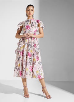 Frock and Frill Embellished Knee Lenth Dress  - Image 4