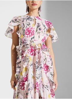 Frock and Frill Embellished Knee Lenth Dress  - Image 3