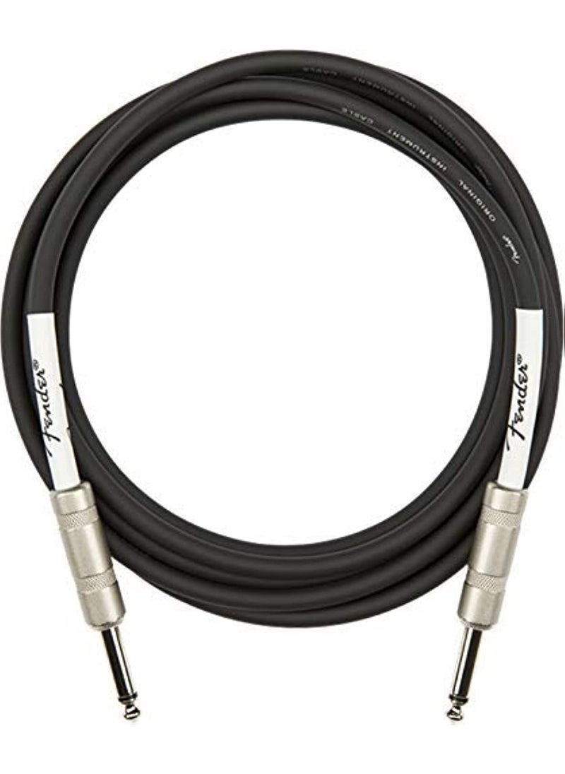 FENDER Fender 10Foot Original Instrument Cable Compatible with Modem StraightStraight Black  1 Pack  - Image 1
