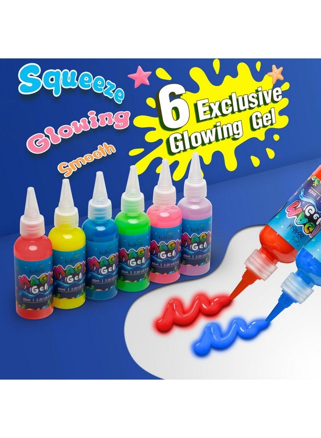 Kiditos Glow in The Dark Magic Water Elf Toy Kit, Magic Aqua Fairy Water Gel Kit with 6 Glow Colors and 6 Molds. Christmas Gifts, Birthday Gifts, Party Favors, Arts & Crafts DIY STEM Kits for Kids - Image 4