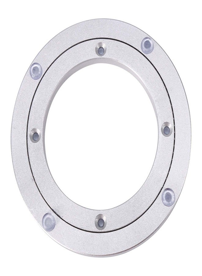HAOHIZE Lazy Susan Bearing, Lazy Susan Hardware Turntable Bearing Lazy Susan Parts Heavy Duty Aluminium Alloy Rotating Bearing Plate Turntable Round Dining Table (6 inches*H8.5MM) - Image 1