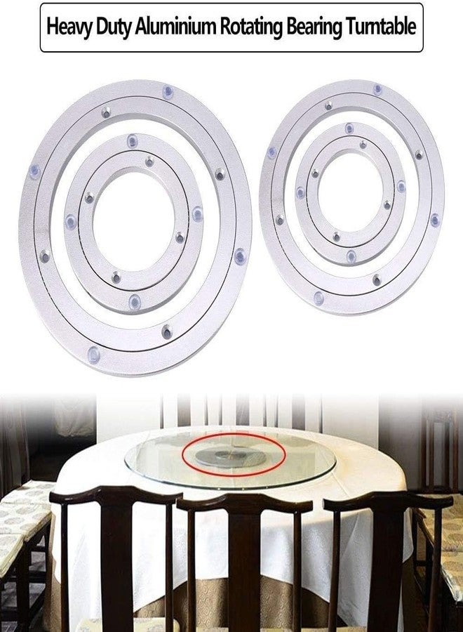 HAOHIZE Lazy Susan Bearing, Lazy Susan Hardware Turntable Bearing Lazy Susan Parts Heavy Duty Aluminium Alloy Rotating Bearing Plate Turntable Round Dining Table (6 inches*H8.5MM) - Image 4