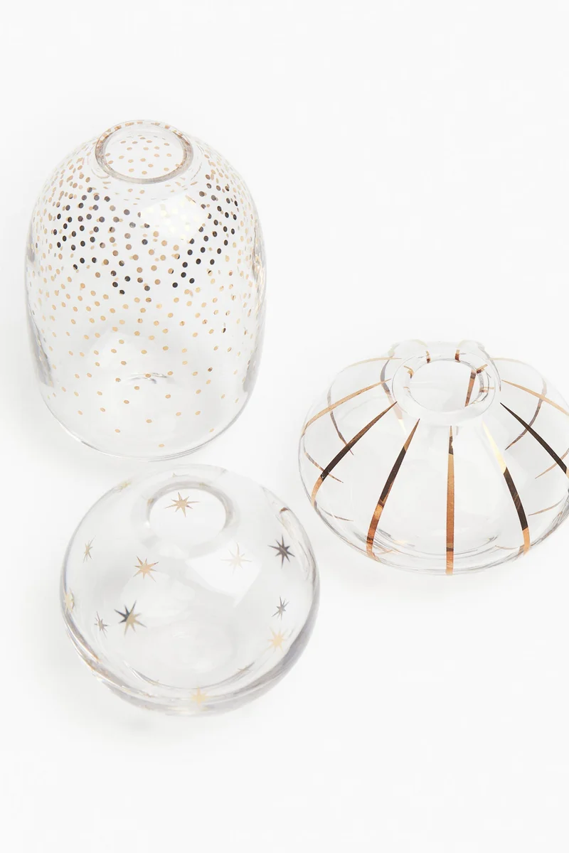H&M 3-Pack Glass Mini Vases