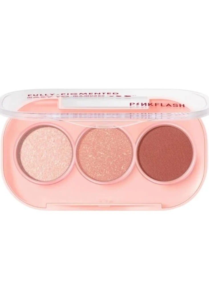 Pink Flash Eyeshadow Trio PK02 PF-E23 - Image 1