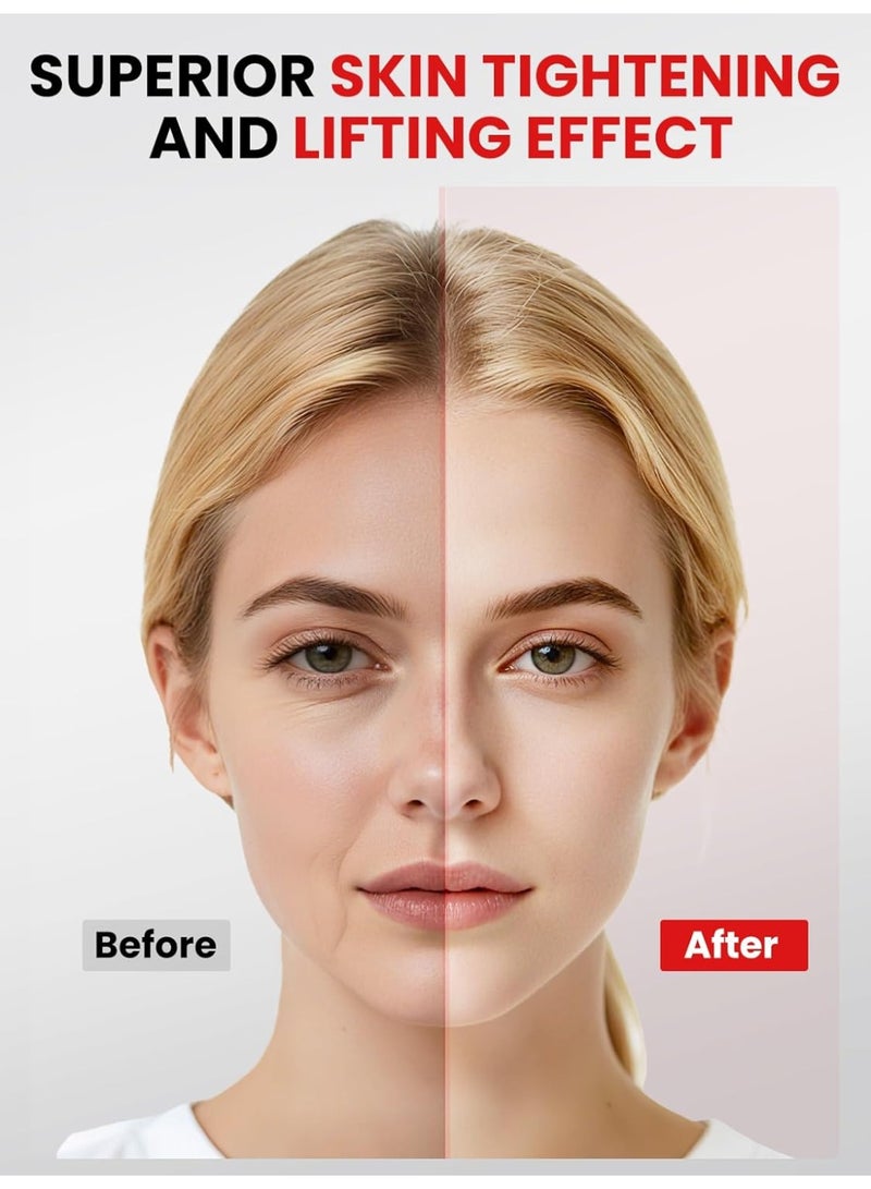 general Face Massager Portable Charging Dock, Red Light Therapy for Face and Neck, 3 Heat Settings, Vibrating Face Massage, 9-Color & 30-Day Battery | Home Spa Travel Skincare - White - Image 2