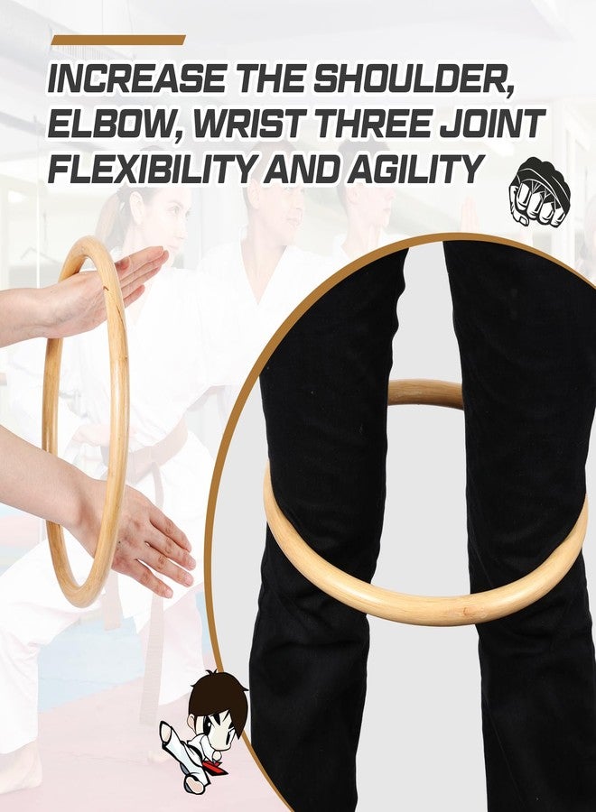 Blueweenly 3 Pcs Kung Fu Ring Wing Chun 7, 9, 11 Inches Wing Chun Training Equipment for Training Kung Fu - Image 4