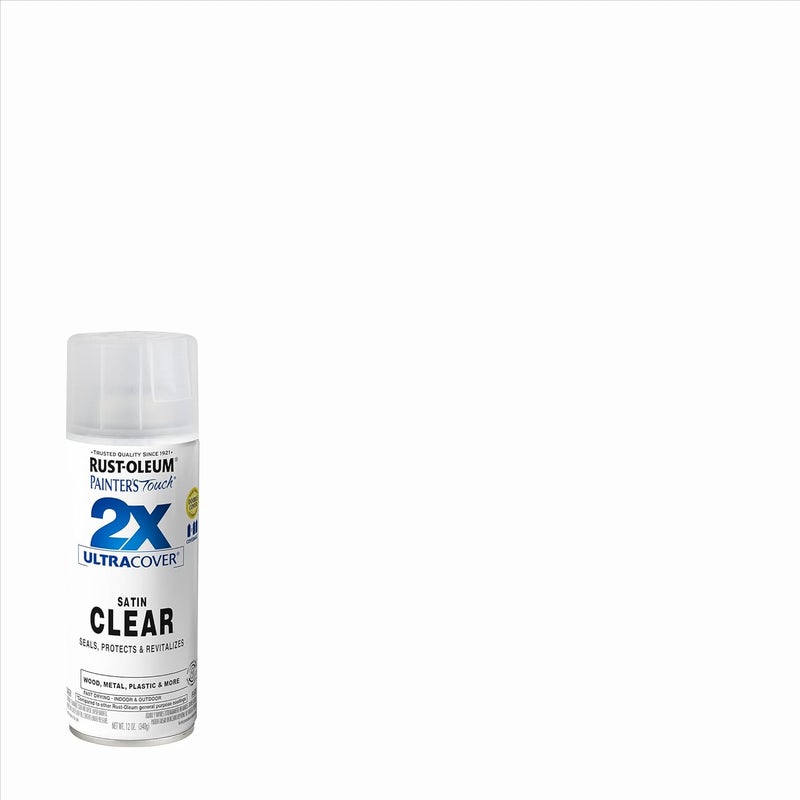 Rust-Oleum Painter's Touch 2X Ultra Cover Paint and Primer 340 g, Satin Clear - Image 1