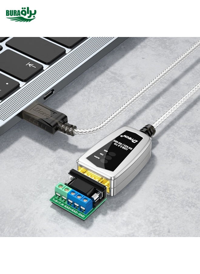 DTECH DT-5019 USB To RS485/422 Industrial Converter Serial Line Communication Adapter(1.2m)