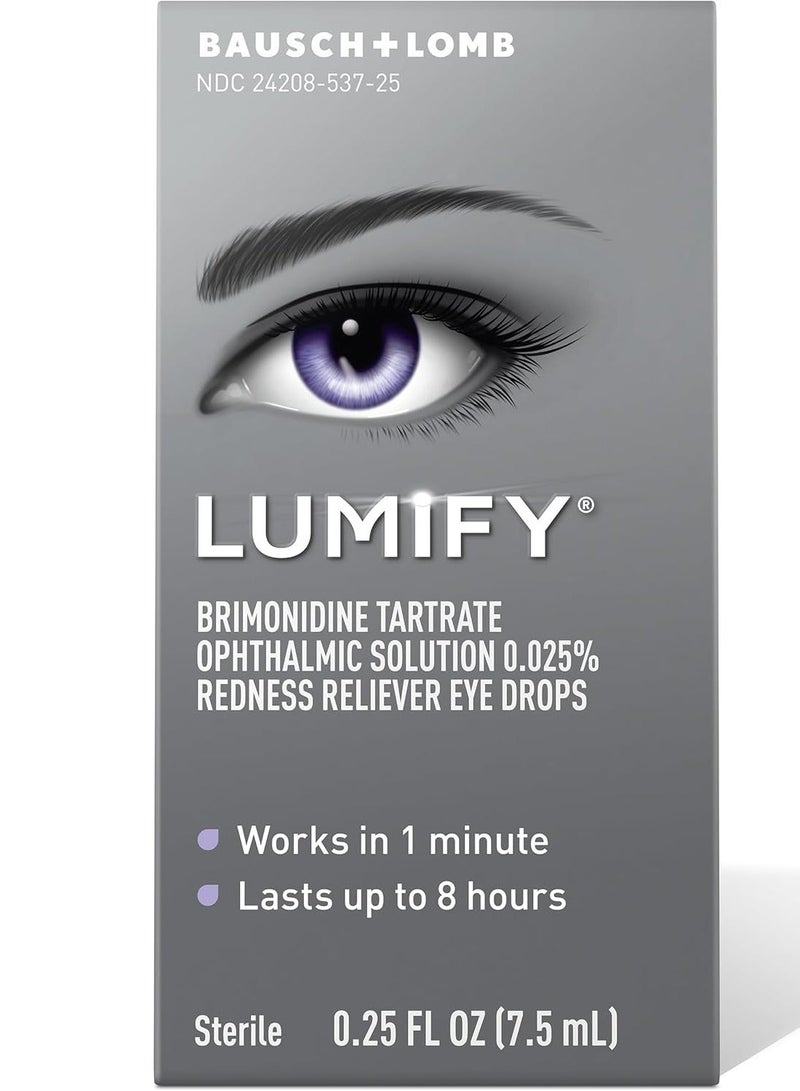 LUMIFY Redness Reliever Eye Drops, 0.25 Fl Oz (7.5 mL) - Image 3