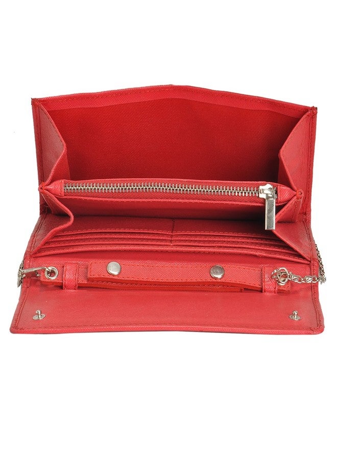 MANDAVA genuine safiano leather red ladies bag - Image 5