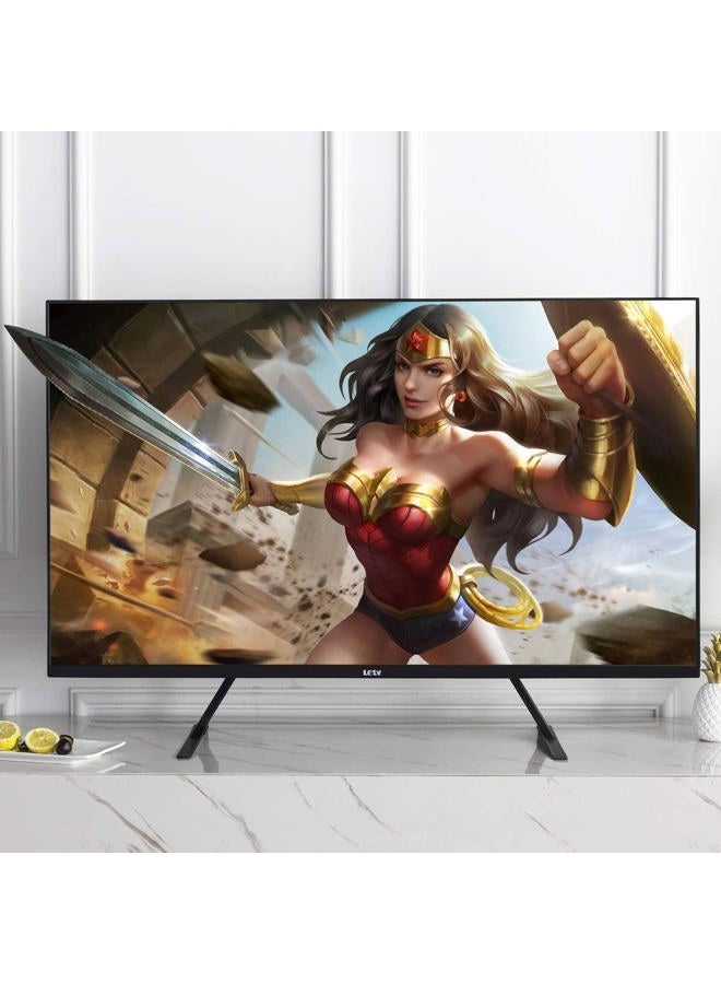 Suptek Universal TV Stand for 20-65 Inch LCD/LED/OLED/Plasma Flat & Curved Screens - Metal Legs With Height Adjustment, VESA 75x75mm to 800x500mm, Max 50kgs/110lbs - Image 2