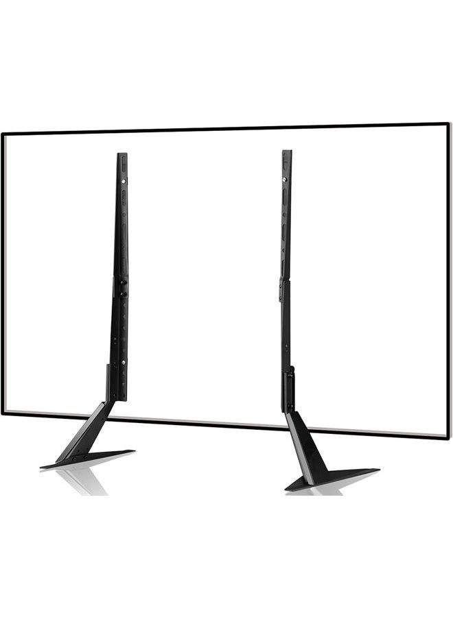 Suptek Universal TV Stand for 20-65 Inch LCD/LED/OLED/Plasma Flat & Curved Screens - Metal Legs With Height Adjustment, VESA 75x75mm to 800x500mm, Max 50kgs/110lbs - Image 1