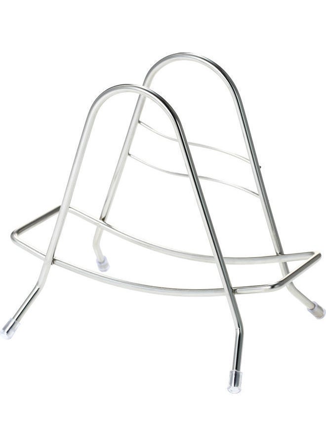NIBEMINENT Chopping Board Stand Rack Silver 17.5 x 11.5 15.5cm  - Image 1