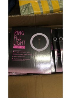 General 10-inch Mobile Live Fill Light Live Broadcast Ring Anchor Fill Light 26cm Three-speed Dimming Color Beauty Light-Color:26cm Live Light Black  - Image 1