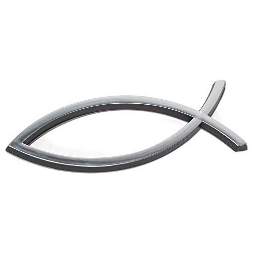 Harbor House Large Silver Christian Fish Auto Emblem - Image 1