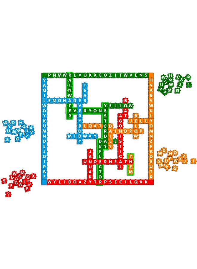 MukikiM Across Words - Puzzle & Word Game In One! Interactive & Educational Spelling Board Game For 2-4 Players Family Fun. Enhance Stem & Vocabulary Skills - Image 2